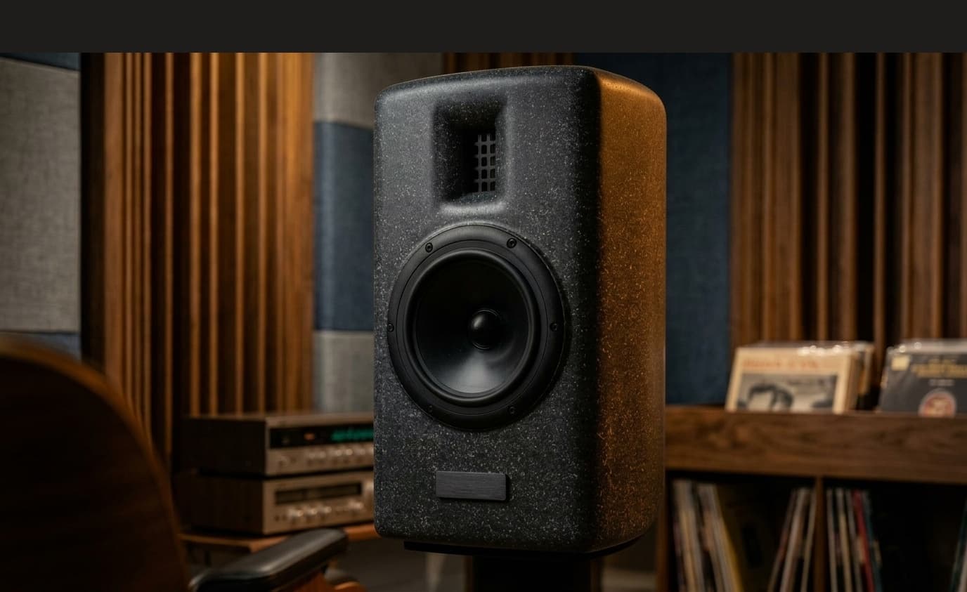 Arcus speakers in a listening room